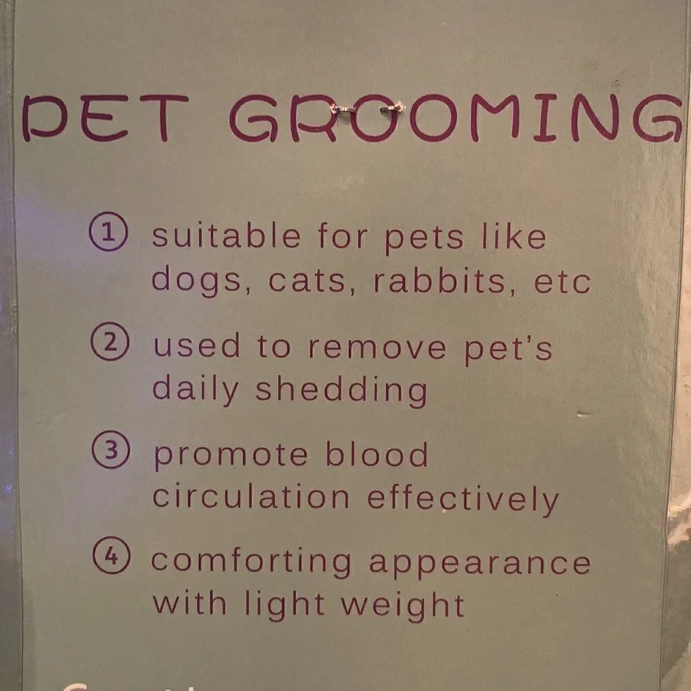 Pet Grooming Bundle Dogs & Cats Deshedding Gloves (L&R) and Deshedding Comb NEW